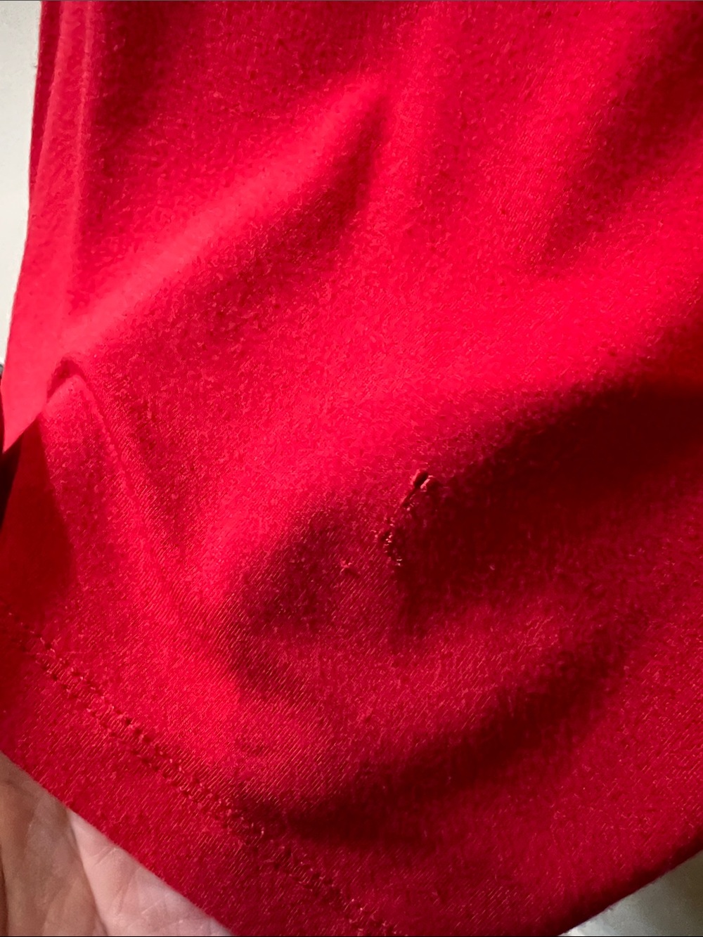 bebe Red Short-Sleeve Rhinestone Logo Tee H325 - Picture 6 of 9